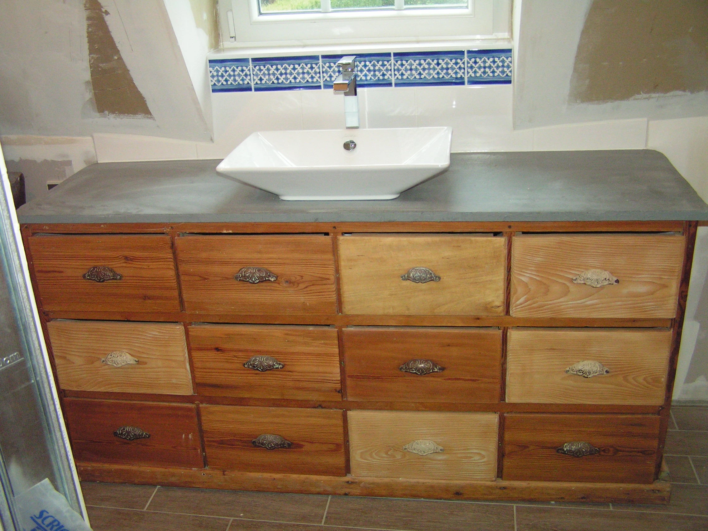 Meuble vasque homestaging